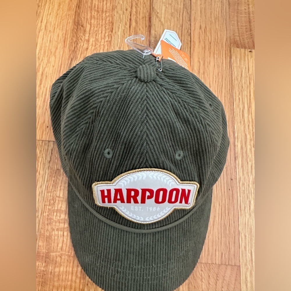 Harpoon Brewery Adjustable Baseball Cap Hat Logo Patch Rope Est. 1986